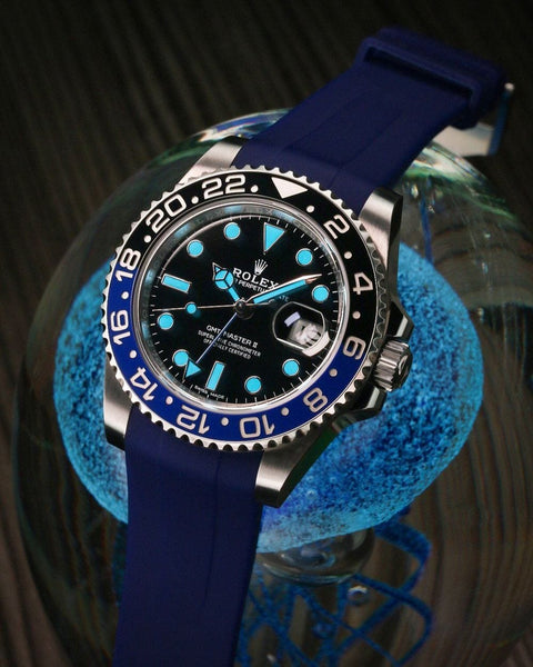 Rolex Navy Blue Rubber Strap (Size 41MM Only) - Main Image