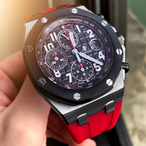 Audemars Piguet Heat Red Rubber Strap (Deployment Clasp Only