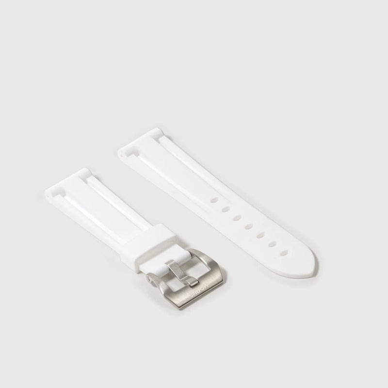 Breitling Artic White Rubber Strap
