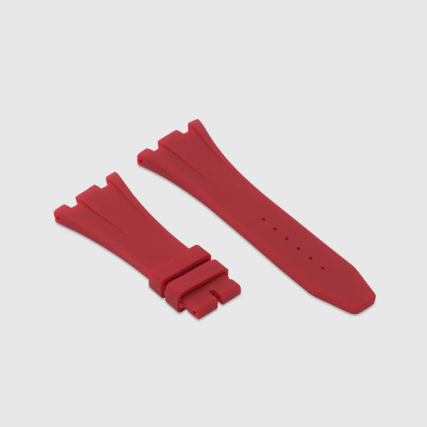 Audemars Piguet Bordeaux Red Rubber Strap (Deployment Clasp Only)