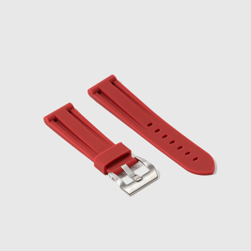 Breitling Bordeaux Red Rubber Strap