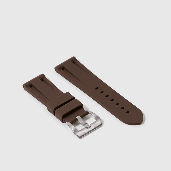 Breitling Espresso Brown Rubber Strap
