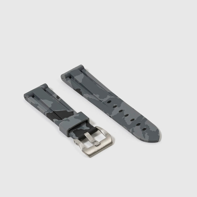 Breitling Grey Camo Rubber Strap