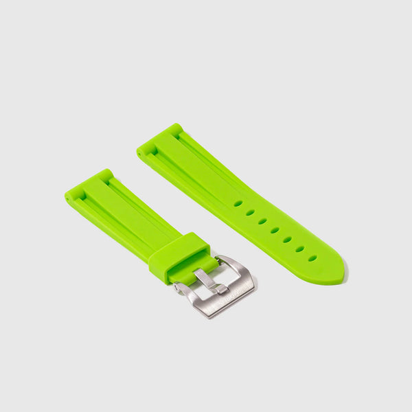 Breitling Lime Green Rubber Strap