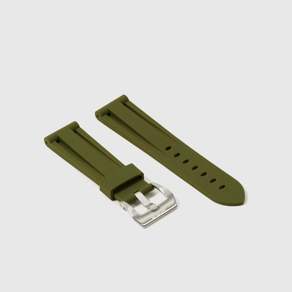 Panerai Olive Green Rubber Strap – HorusIndia