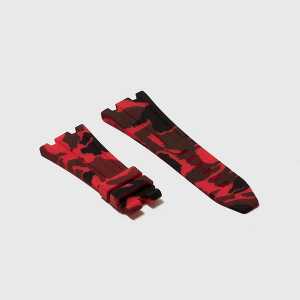 Audemars Piguet Red Camo Rubber Strap (Deployment Clasp Only)