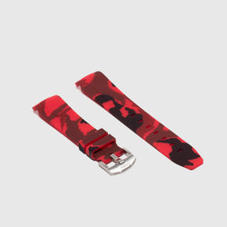 Rolex Red Camo Rubber Strap