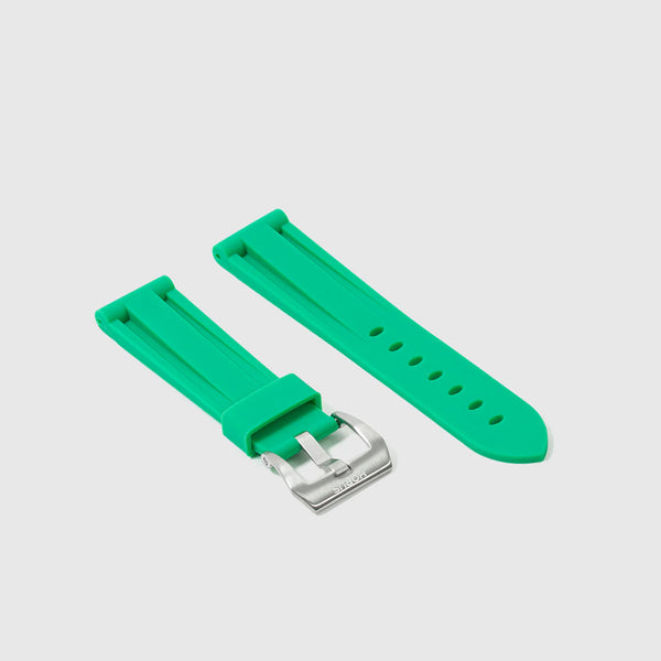 Breitling Shamrock Green Rubber Strap