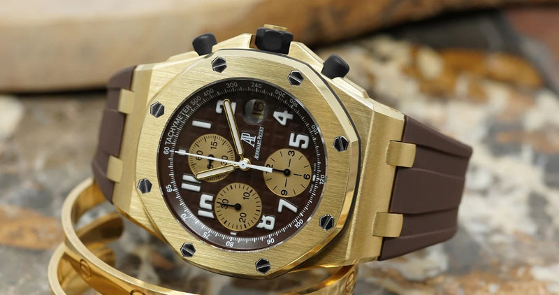 Audemars Piguet Espresso Brown Rubber Strap