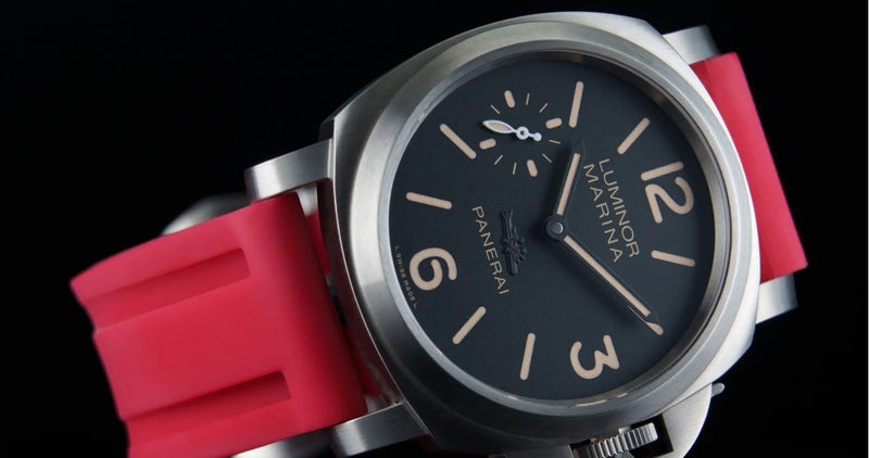 Panerai Heat Red Rubber Strap