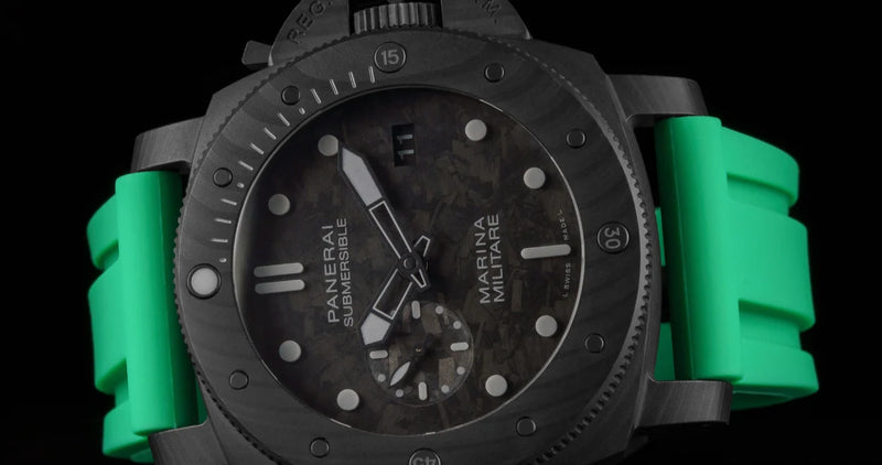 Panerai Shamrock Green Rubber Strap