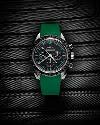 Omega Speedmaster & 300M Diver Forest Green Rubber Strap