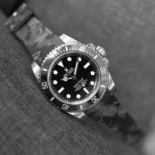 Rolex Graphite Digi Rubber Straps
