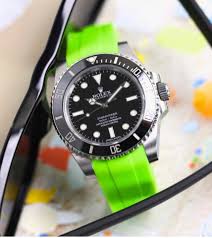 Rolex Lime Green Rubber Strap