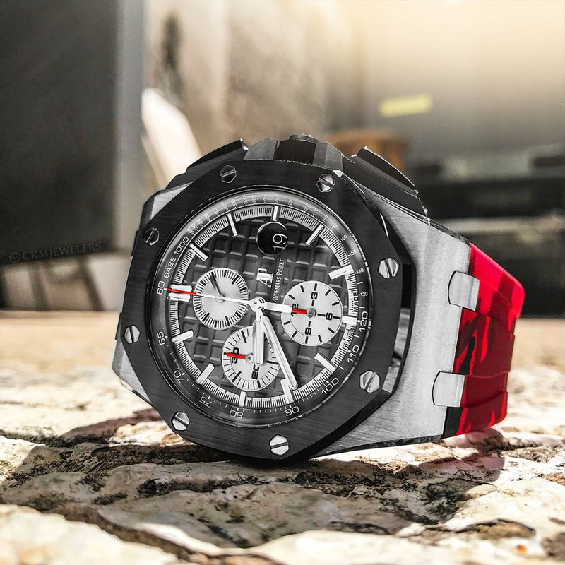 Audemars Piguet Red Camo Rubber Strap (Deployment Clasp Only)