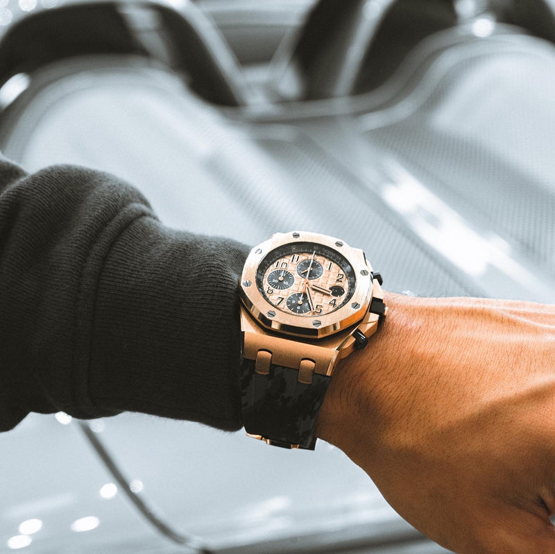 Audemars Piguet Graphite Digi Camo Rubber Strap