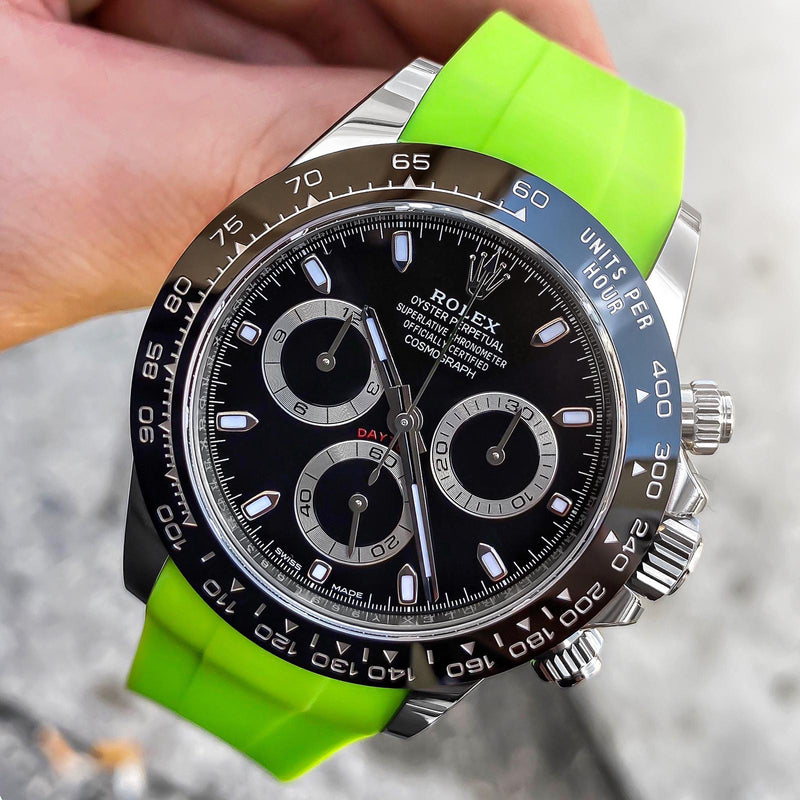 Rolex Lime Green Rubber Strap