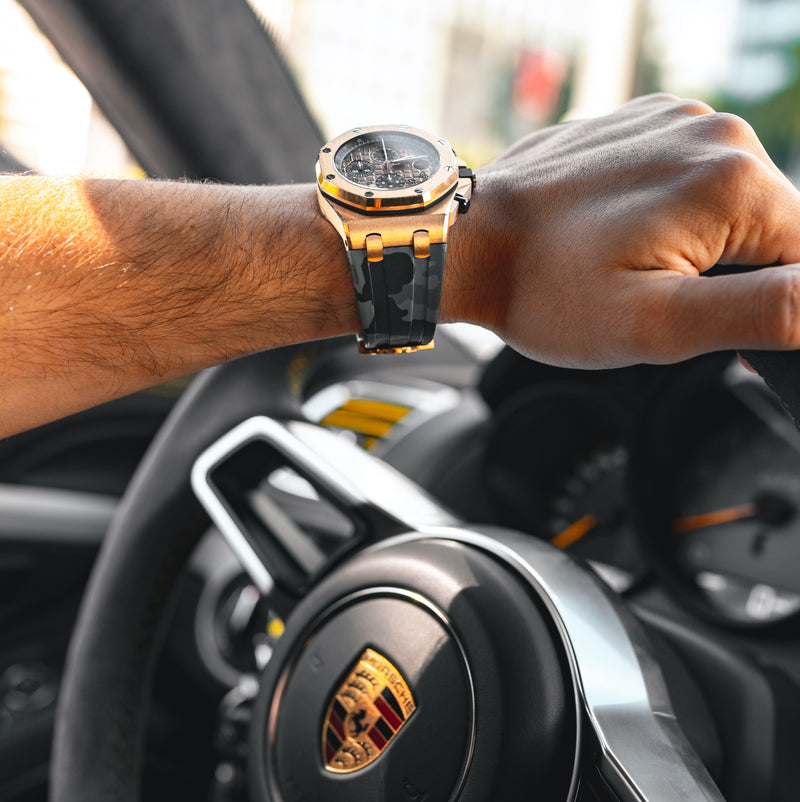 Audemars Piguet Graphite Camo Rubber Strap