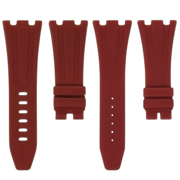 Audemars Piguet Bordeaux Red Rubber Strap (Deployment Clasp Only)