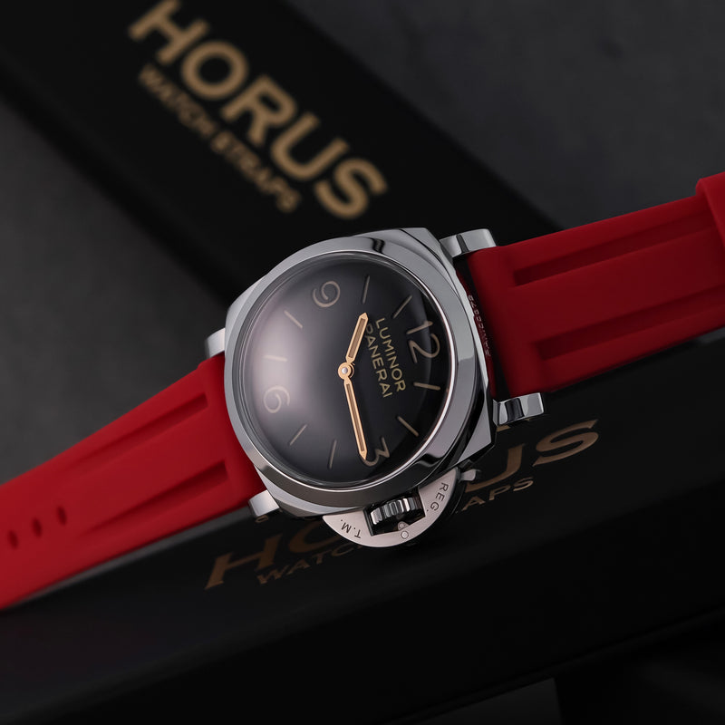 Panerai Heat Red Rubber Strap