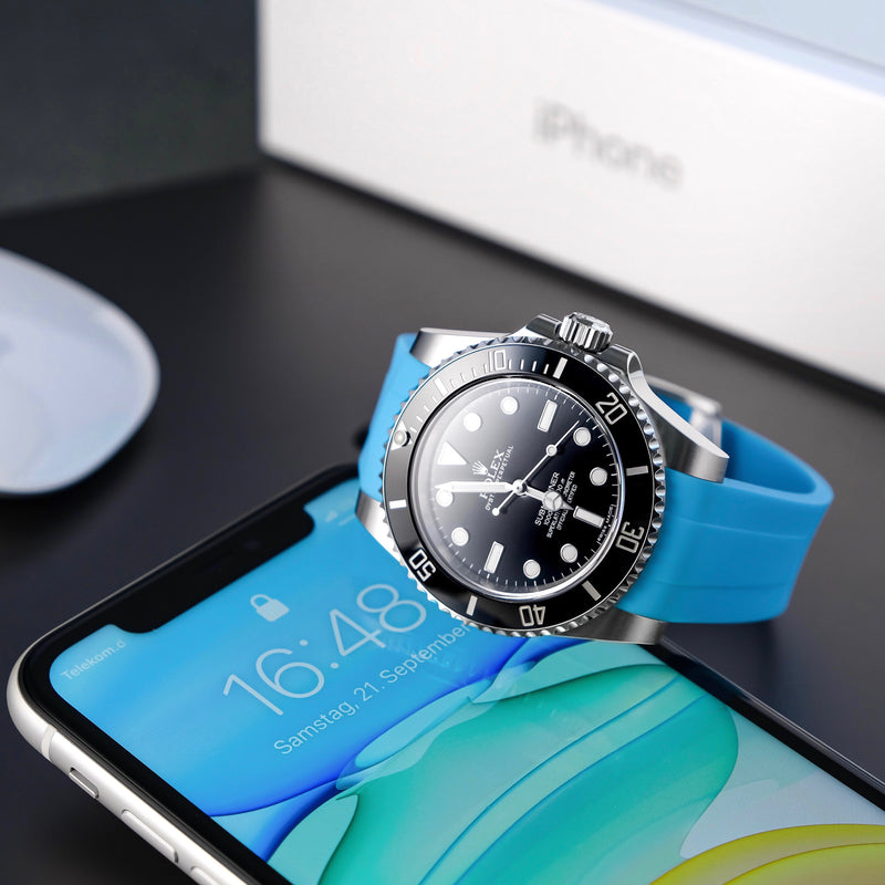 Rolex Miami Blue Rubber Strap (Size 41MM Only)