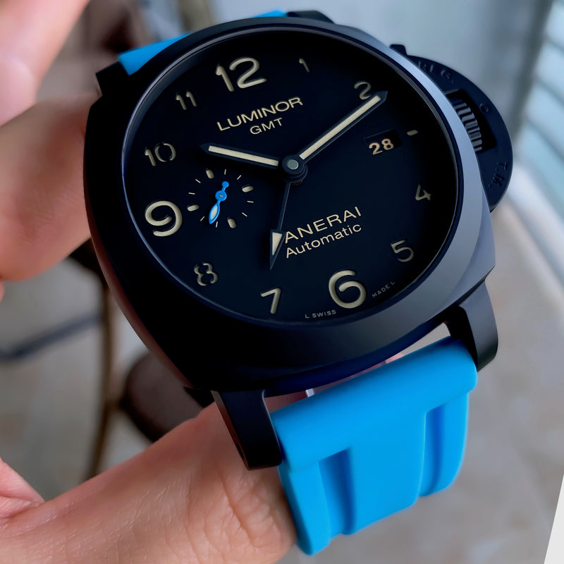 Panerai Miami Blue Rubber Strap