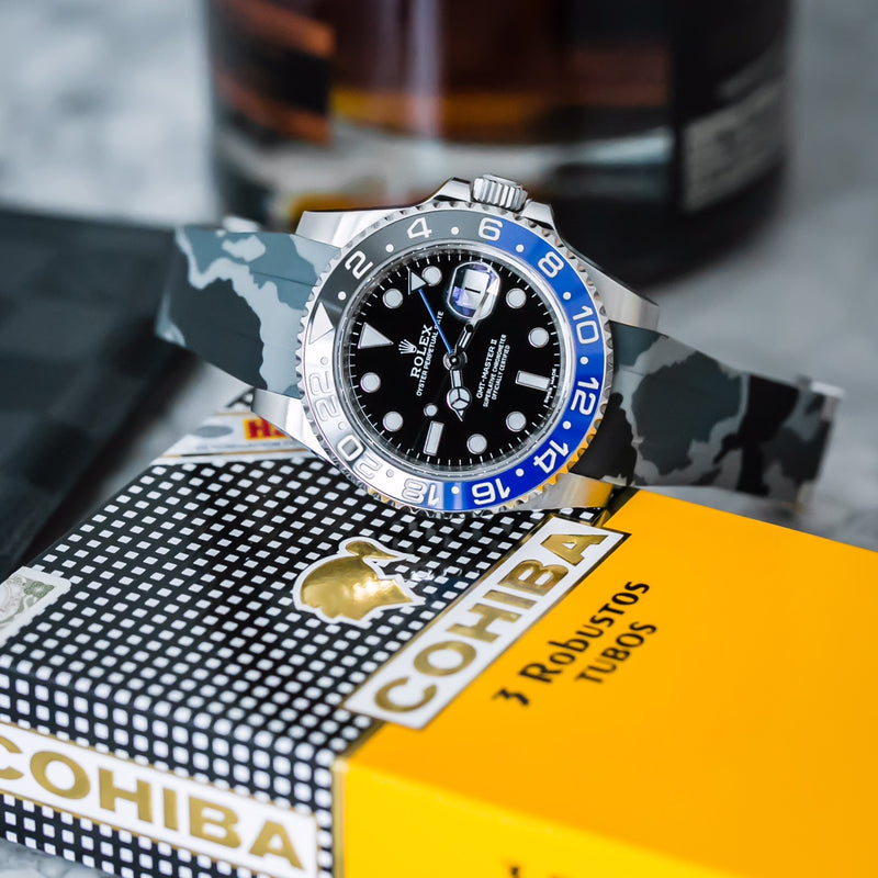 Rolex Snow Camo Rubber Strap