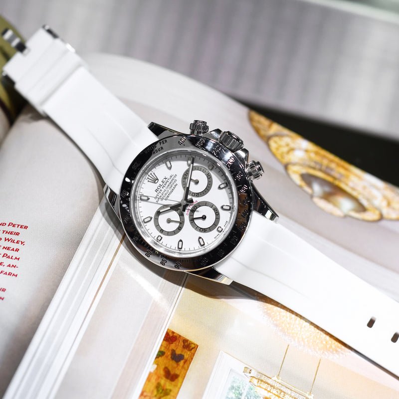 Rolex Artic White Rubber Straps (Size 41MM Only)