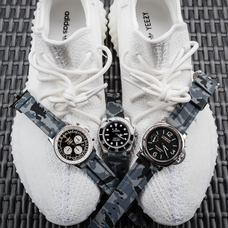 Breitling Snow Camo Rubber Strap