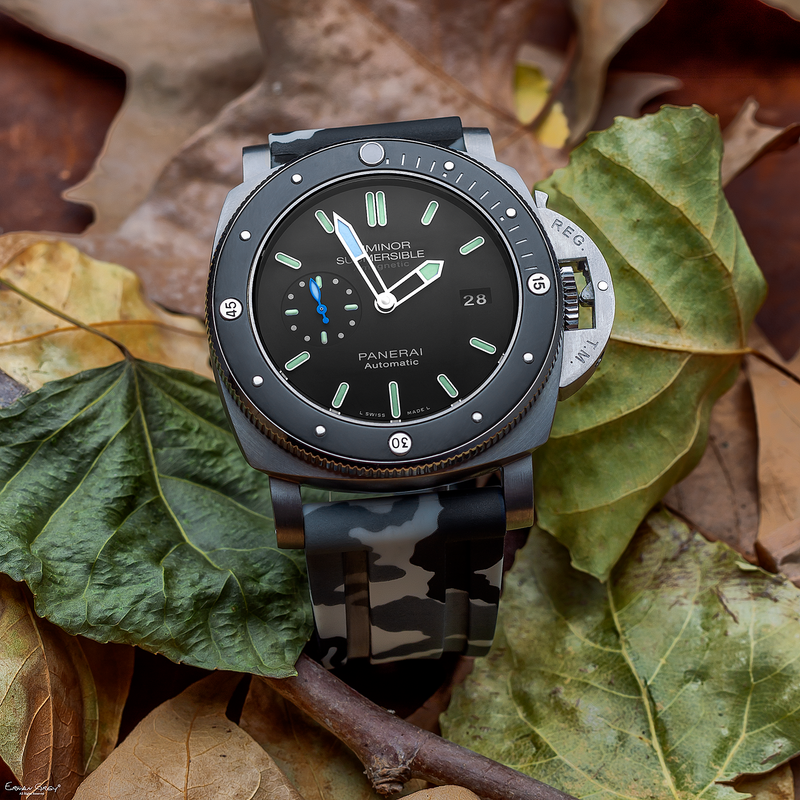 Panerai Snow Camo Rubber Strap