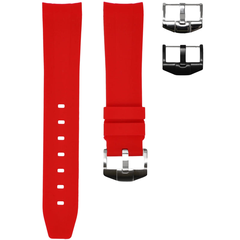 Omega Speedmaster & 300M Diver Heat Red Rubber Strap