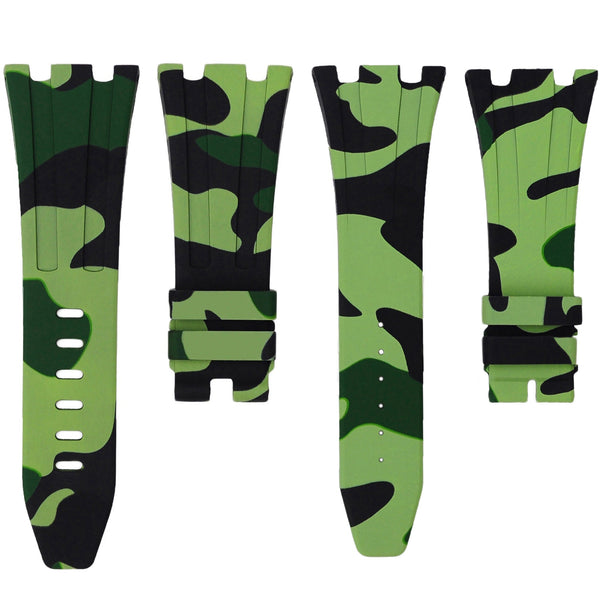 Audemars Piguet Green Camo Rubber Straps